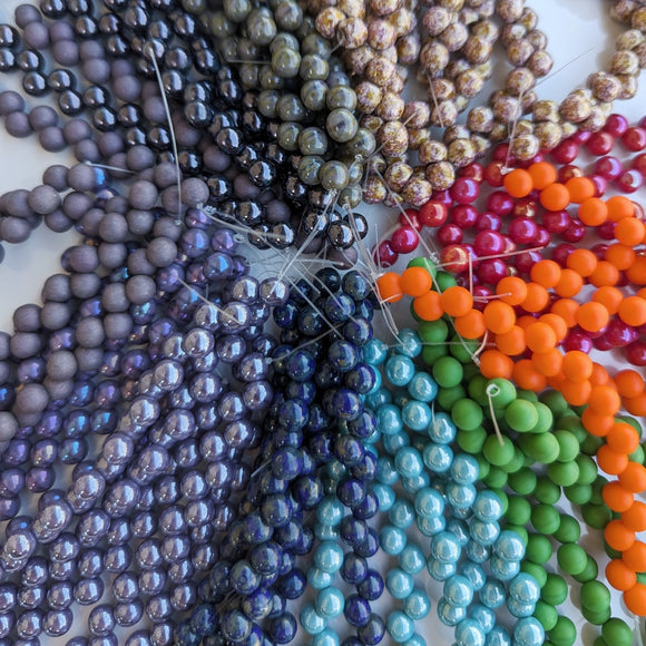 6mm Mushroom Beads<br>14 Colors