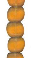 Transparent Topaz Matte Pillow Bead