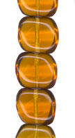 Transparent Topaz Pillow Bead