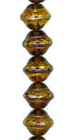 Transparent Topaz Travertine Saucer