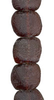 Transparent Brown Lava Rock Pillow Bead