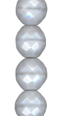 Light Grey 14mm Faceted