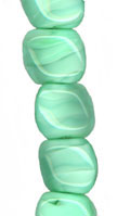 Mint/White/Crystal Pillow Bead