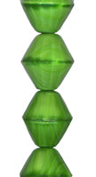 Green/Crystal Rounded Bicone