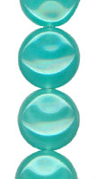 Teal Opal Dented Disc