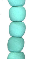 Turquoise Lava Rock Pillow Bead