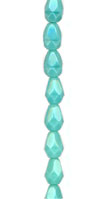 Small Turquoise Faceted Drop