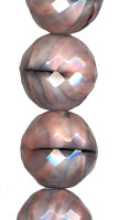 Pink/Jet 18mm Faceted