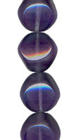 Transparent Purple Table Cut Irregular Ball