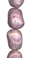 Large White Pebble w/Purple Luster