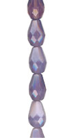 Lt. Purple Opal Faceted Drop