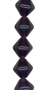 Dark Purple 6-Sided Bicone