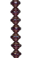 Amethyst Copper Luster Saucer w/Faceted Middle