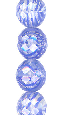 Crystal/Lt. Sapphire 14mm Faceted