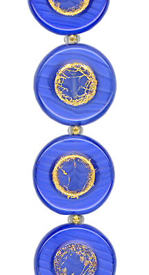 Blue/Gold Outlined Disc