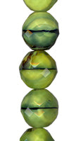 Yellow/Green/Black 14mm Faceted