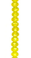 Yellow Opal Faceted Rondell