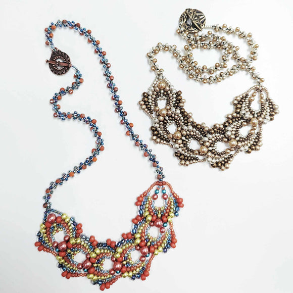 Exclusive multicoloured seed bead necklace set – Sujatra