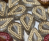 Lacy Tear Drop<br>Center Drilled 10x14mm