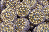 Floral Czech Glass<br>Vesna Coin