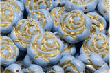 Floral Czech Glass<br>Roses