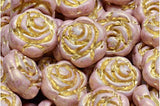 Floral Czech Glass<br>Roses