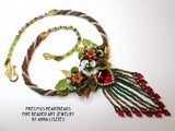 Season's Greetings Workshop<br>Bead Embroidery Class 12.7.24<br>with Anna Lisztes of Precious HeartBeads