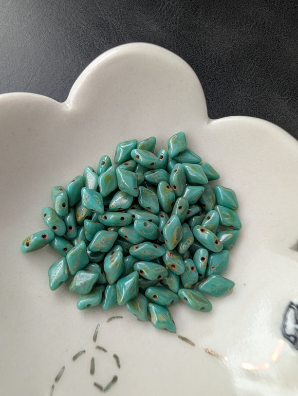 Turquoise Picasso Gemduo