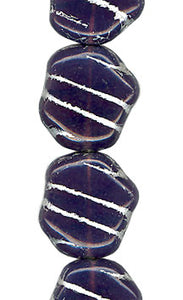 Purple Opal Ameba w/Silver Lines