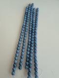 Glass Pearls Iridescent Blue<br>Three Size Options