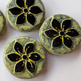 Floral Czech Glass<br>Prague 25 Trip