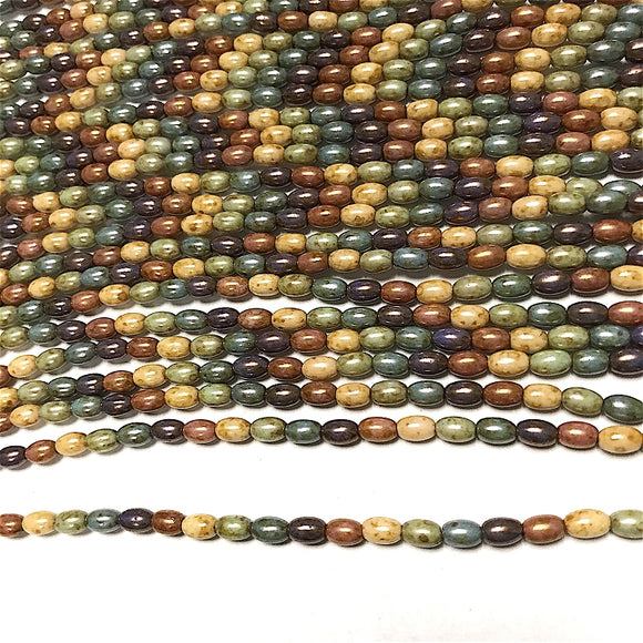 5 Color Luster Oval 5mm