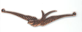 Antique Copper Open Wings Bird