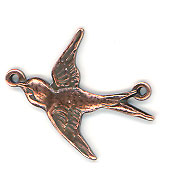 Antique Copper Small Bird