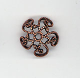 Antique Small Copper Bead Cap