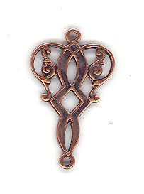 Antique Copper Ornate Link
