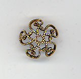 Antique Small Gold Bead Cap