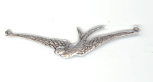 Antique Silver Long Bird