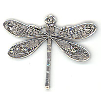 Antique Silver Small Dragonfly