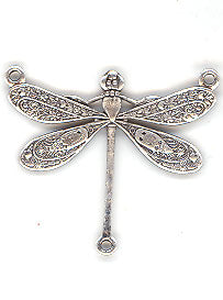 Antique Silver 3 Link Dragonfly