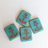 15mm Anchor Beads<br>4 Pieces<br>Multiple Color Options