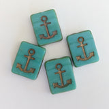 15mm Anchor Beads<br>4 Pieces<br>Multiple Color Options