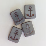 15mm Anchor Beads<br>4 Pieces<br>Multiple Color Options