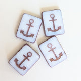 15mm Anchor Beads<br>4 Pieces<br>Multiple Color Options