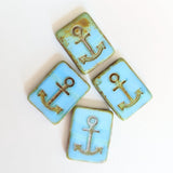 15mm Anchor Beads<br>4 Pieces<br>Multiple Color Options