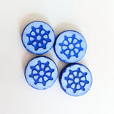 12mm Wheel Bead<br>4 Pieces<br>Multiple Color Options
