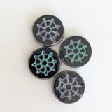 12mm Wheel Bead<br>4 Pieces<br>Multiple Color Options