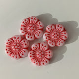 Boho Flower Beads (14mm)<br>4 Pieces<br>14 Color Options