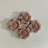 Boho Flower Beads (14mm)<br>4 Pieces<br>14 Color Options