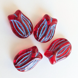 Tulip (Large) Beads<br>4 Pieces<br>Multiple Color Options
